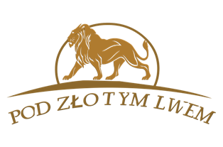 Restauracja Pod Złotym Lwem — logo ze złotym lwem